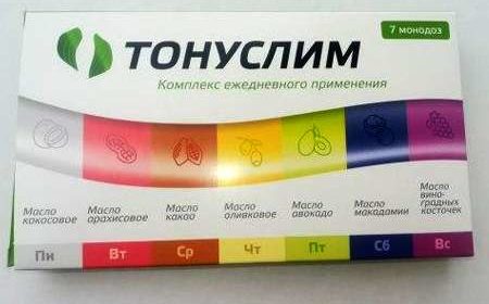 Упаковка монодозы Тонуслим с лицевой стороны.